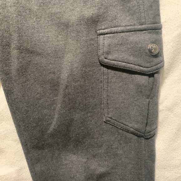 Athleta womens size 6 tall gray cargo relaxed pants skinny khaki - Picture 6 of 11